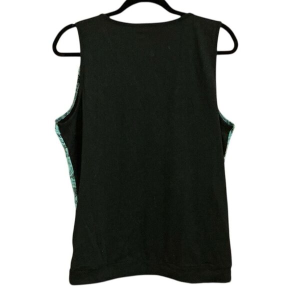 White Net Tank Top, Tee on Black XL NWOT - Picture 4 of 4